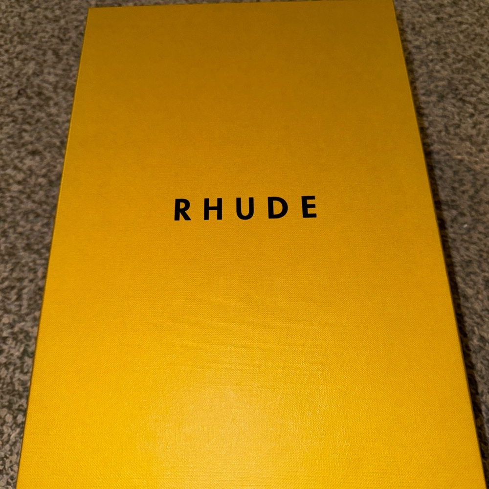 Rhude Rhecess Hi Black and White High-Top Sneakers - Picture 7 of 7